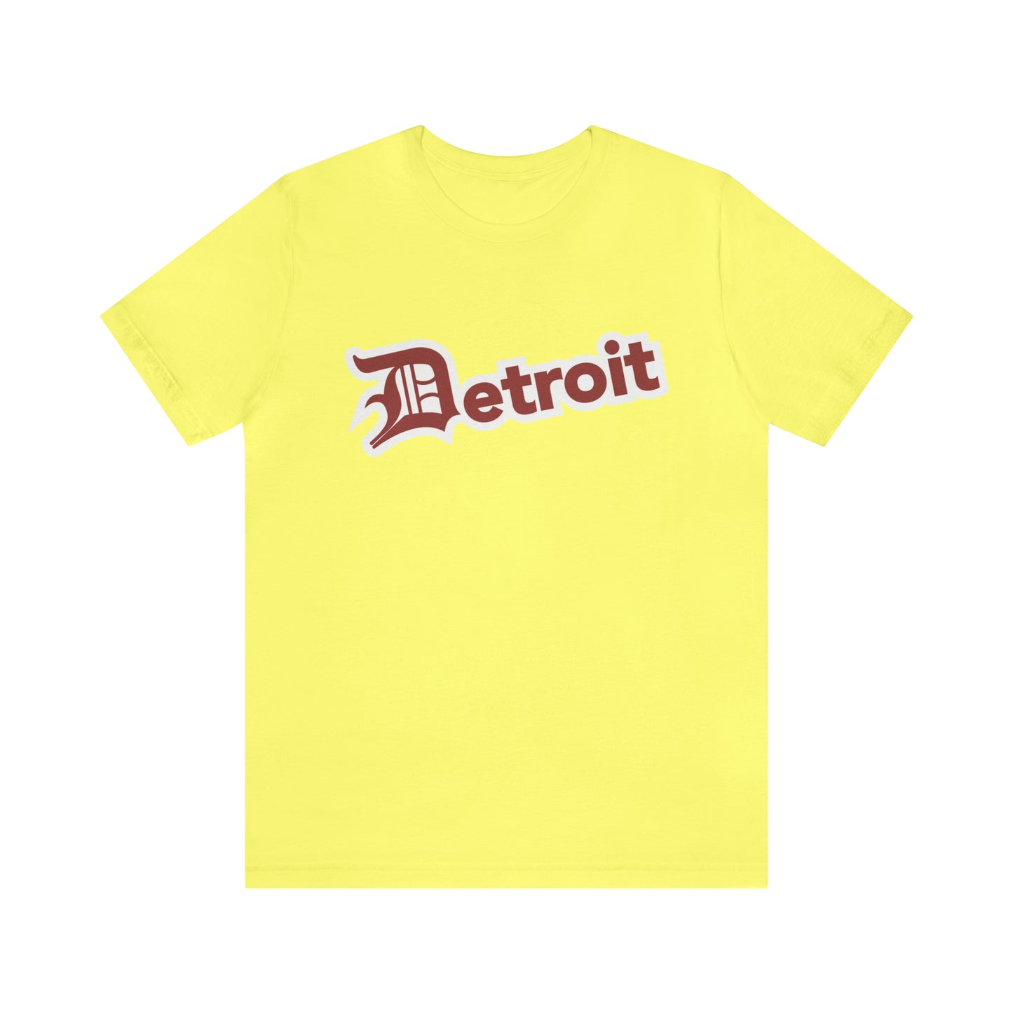 'Detroit' T-Shirt (Ore Dock Red w/ Old English 'D') | Unisex Standard