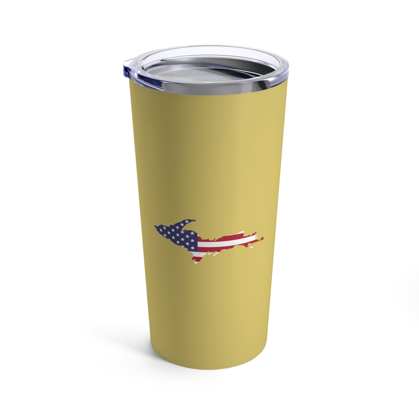 Michigan Upper Peninsula Tumbler (w/ UP USA Flag) | Plum Yellow - 20oz