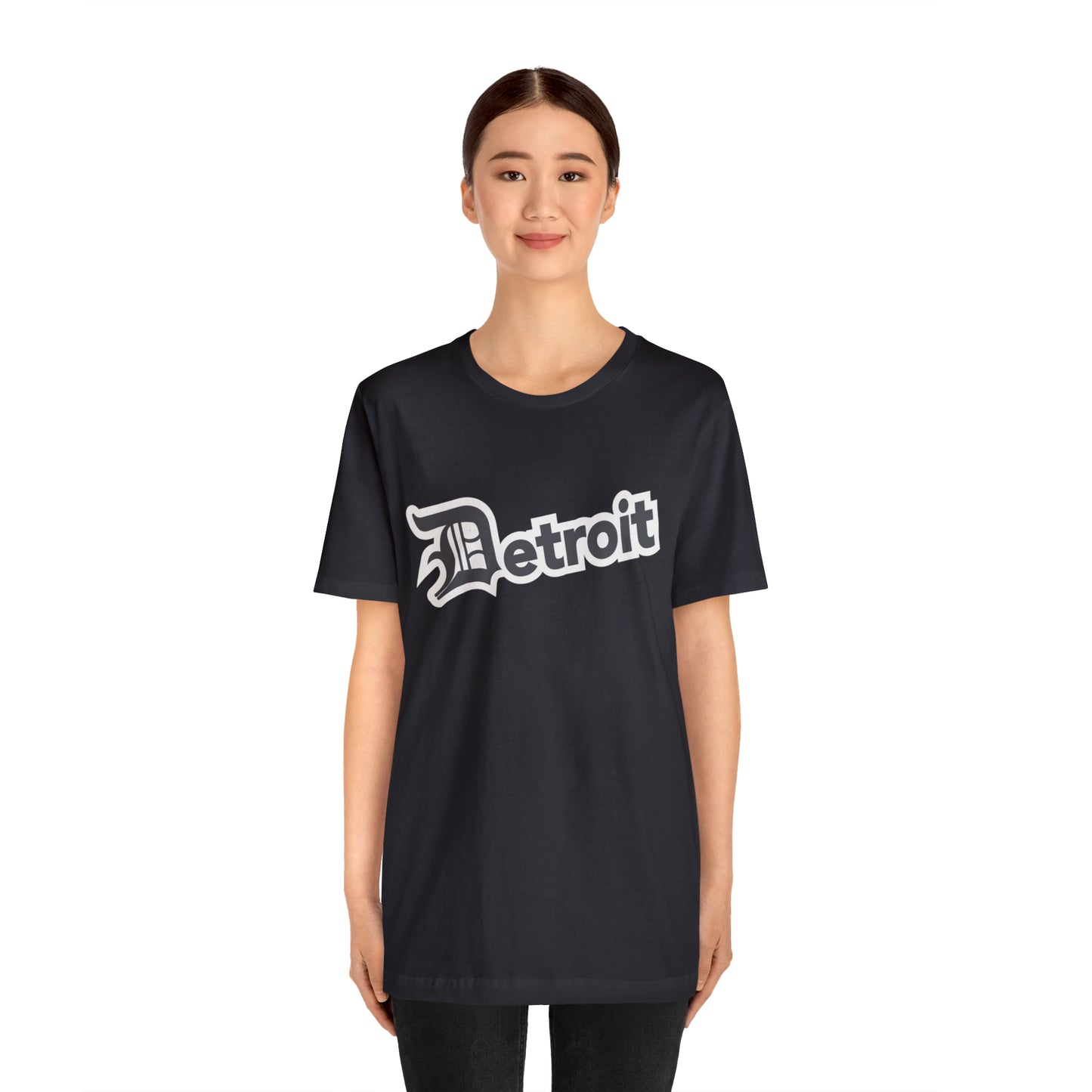 'Detroit' T-Shirt (Iron Ore Grey w/ Old English 'D') | Unisex Standard