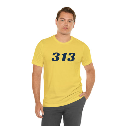 Detroit '313' T-Shirt (Racing Font) | Unisex Standard Fit