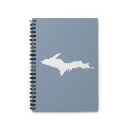 Michigan Upper Peninsula Spiral Notebook (w/ UP Outline) | B-24 Grey