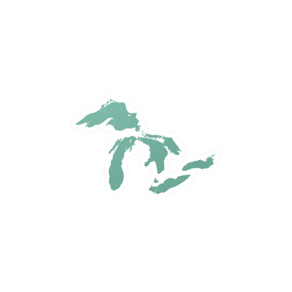 Great Lakes Kiss-Cut Windshield Decal | Mint Green