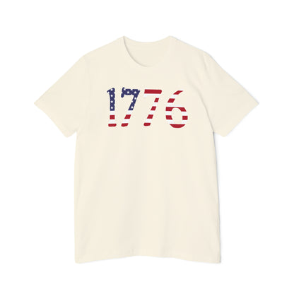 '1776' T-Shirt (Revolutionary Font Flag Edition) | Made in USA