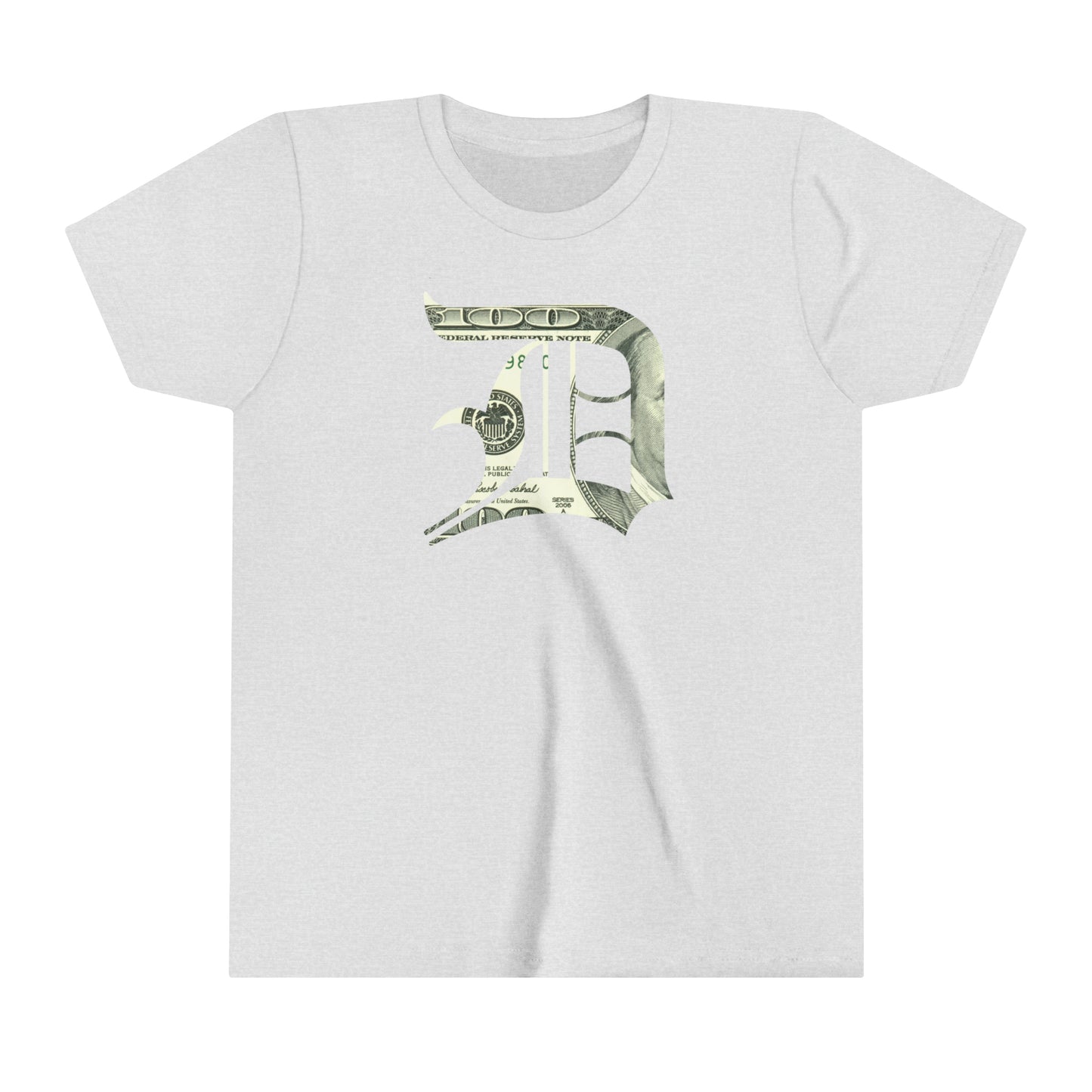 Detroit 'Old English D' T-Shirt (Benjamins Edition) | Youth Short Sleeve