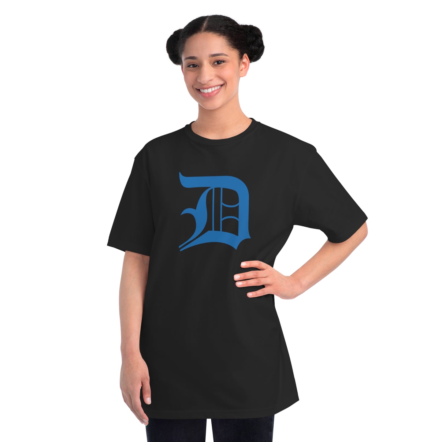 Detroit 'Old English D' T-Shirt (Azure) | Unisex Organic