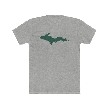 Michigan Upper Peninsula T-Shirt (w/ Green UP Outline) | Men's Fitted