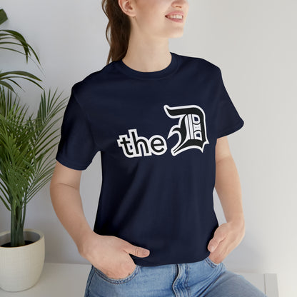 Detroit 'the D' T-Shirt (Black) | Unisex Standard