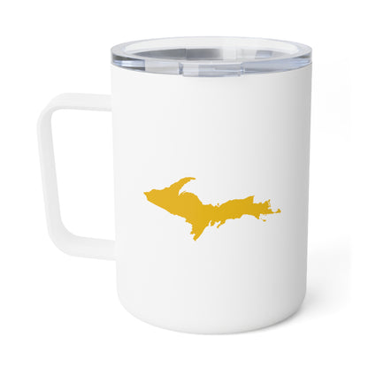 Michigan Upper Peninsula Insulated Mug (Gold Outline) | 10oz