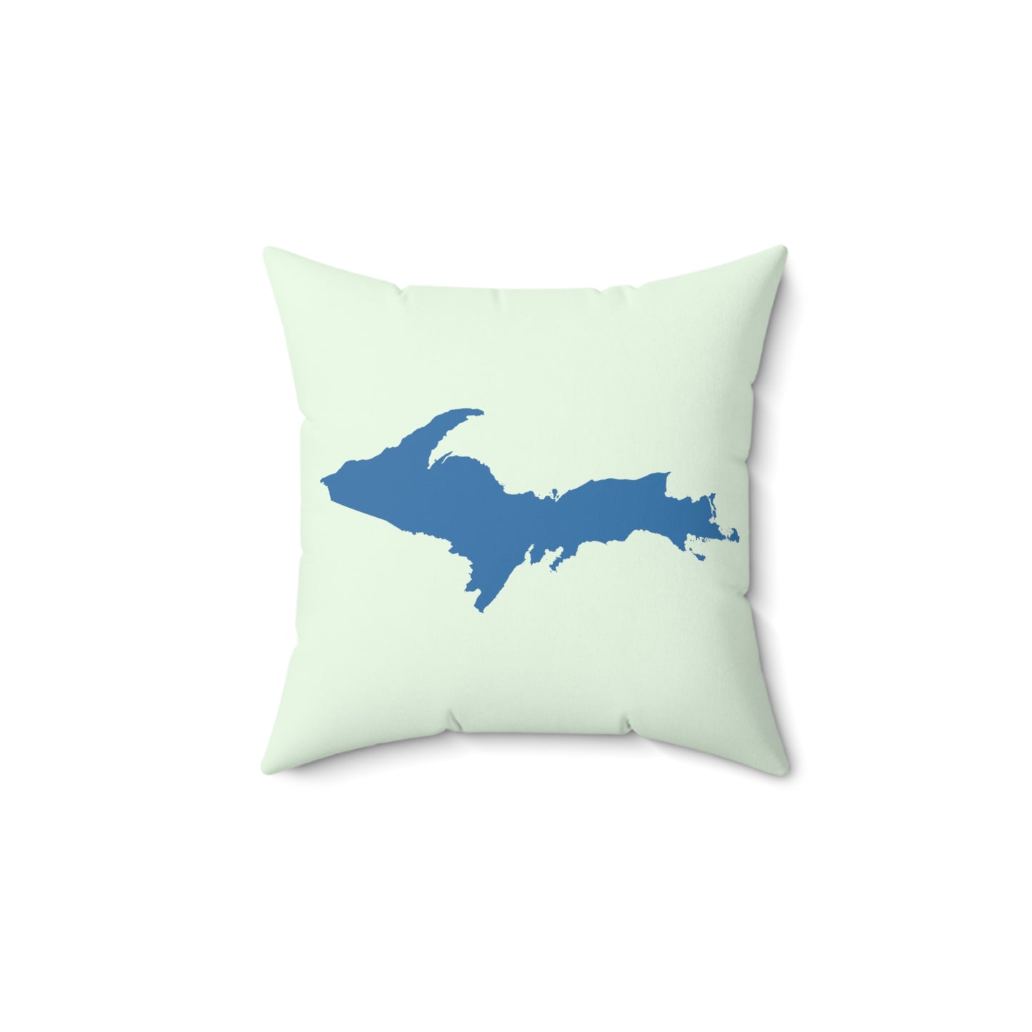 Michigan Upper Peninsula Accent Pillow (w/ UP Outline) | Dew Green