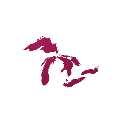 Great Lakes Kiss-Cut Windshield Decal | Ruby Red