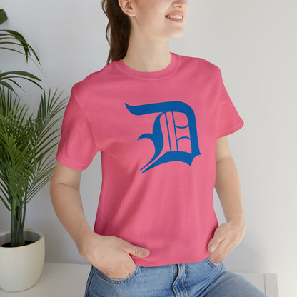 Detroit 'Old English D' T-Shirt (Azure) | Unisex Standard