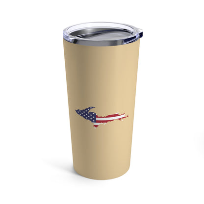 Michigan Upper Peninsula Tumbler (w/ UP USA Flag) | Maple Color - 20oz