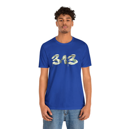 Detroit '313' T-Shirt (Benjamins Edition) | Unisex Standard