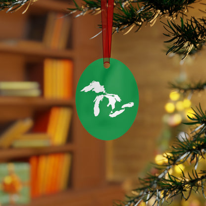 Great Lakes Christmas Ornament | Metal - Shamrock Green