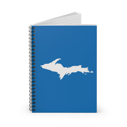 Michigan Upper Peninsula Spiral Notebook (w/ UP Outline) | Azure