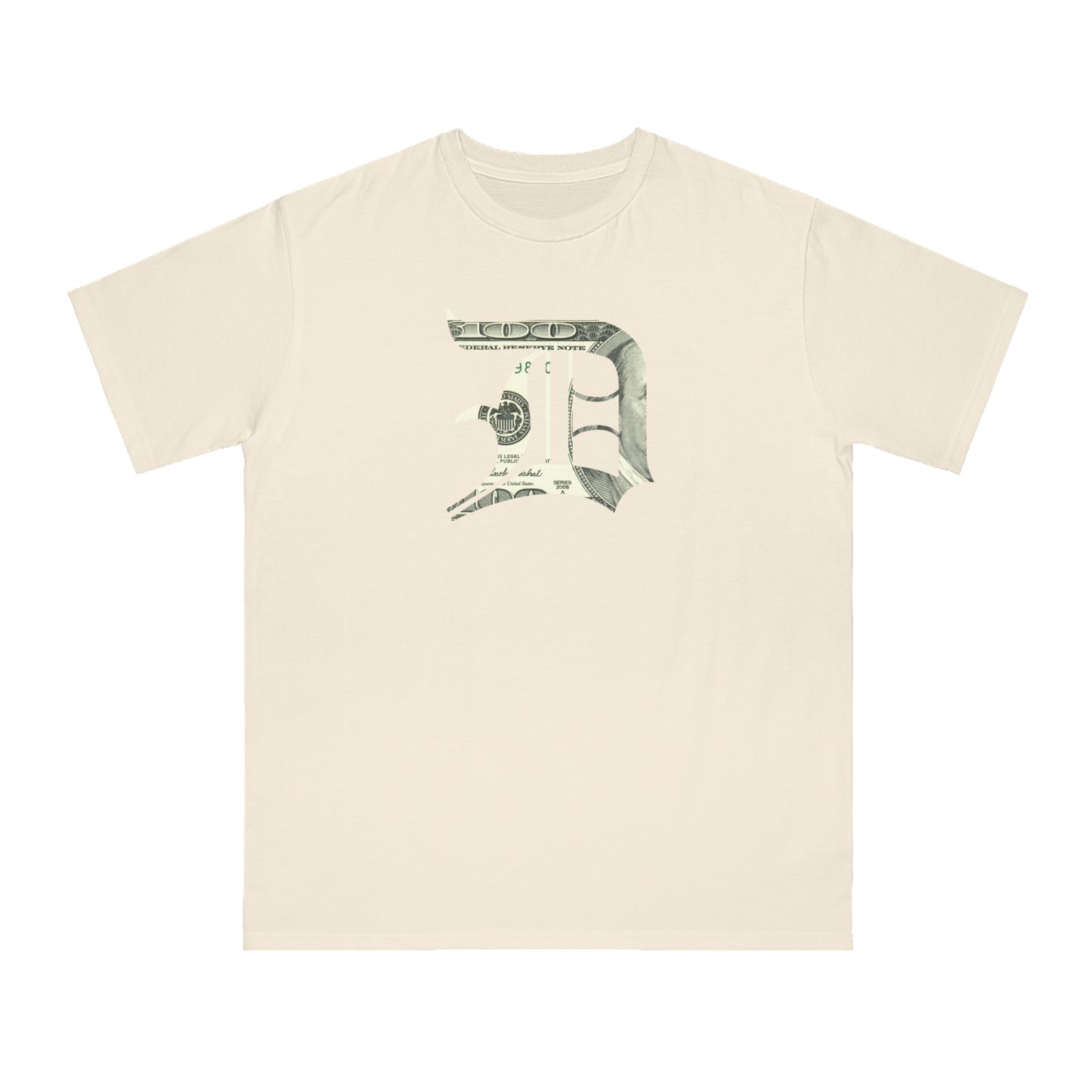 Detroit 'Old English D' T-Shirt (Benjamins Edition) | Unisex Organic