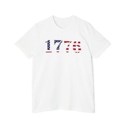 '1776' T-Shirt (Army Stencil Flag Colors) | Made in USA