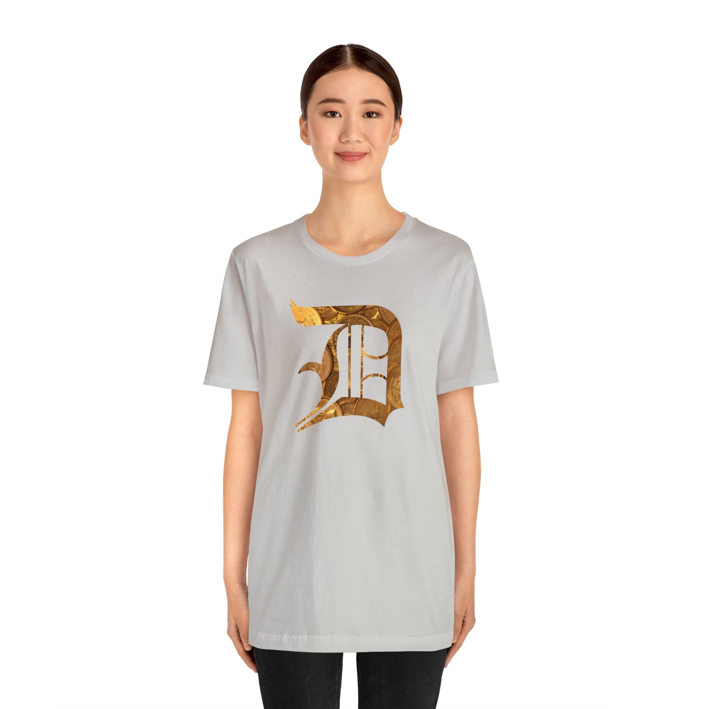 Detroit 'Old English D' T-Shirt (Gold Bullion Edition) | Unisex Standard