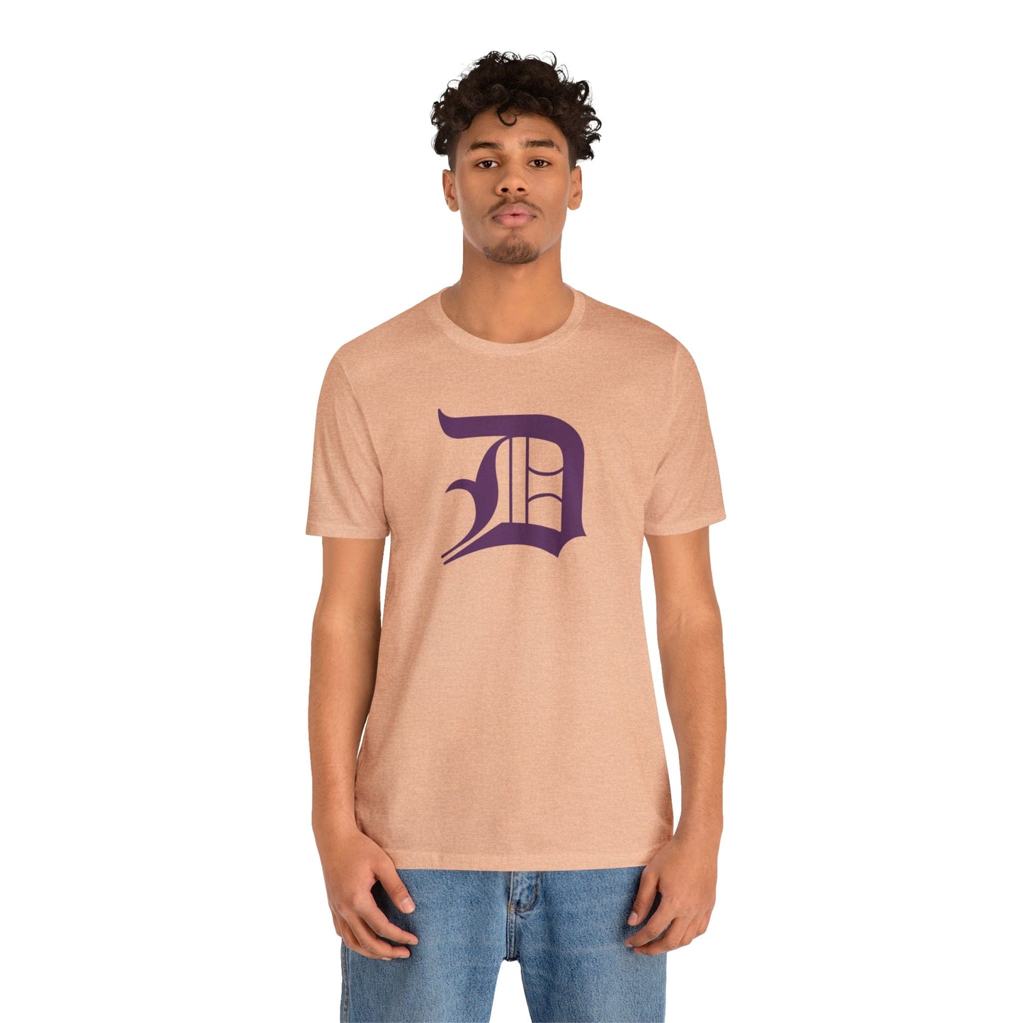 Detroit 'Old English D' T-Shirt (Plum) | Unisex Standard