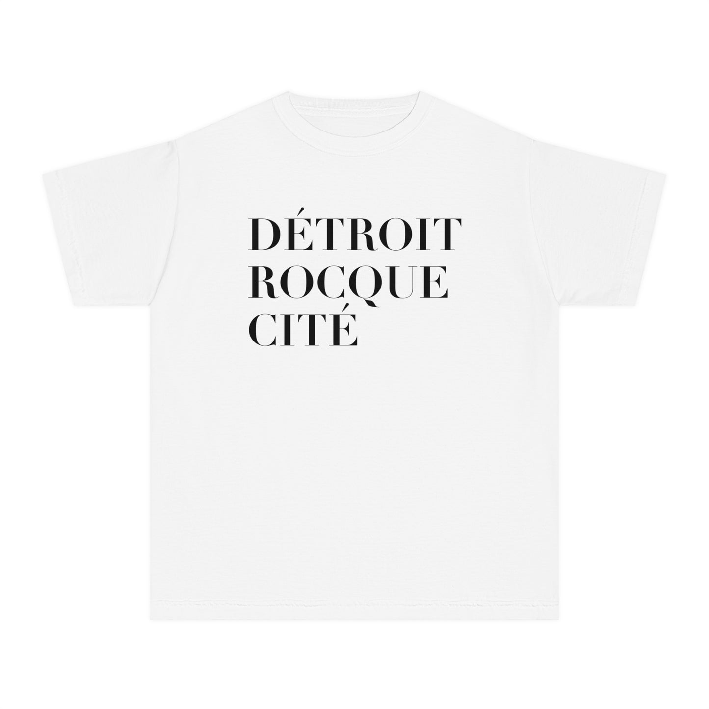 'Détroit Rocque Cité' T-Shirt | Youth Garment-Dyed