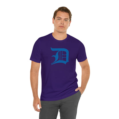 Detroit 'Old English D' T-Shirt (Azure) | Unisex Standard