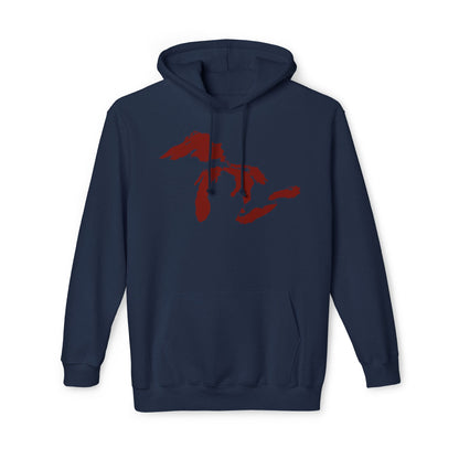 Great Lakes Ultrapremium Hoodie | Made in USA - Cherryland Red