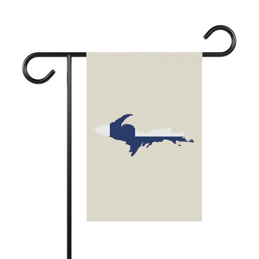 Michigan Upper Peninsula Home & Garden Flag (w/ UP Finland Flag) | Ivory White