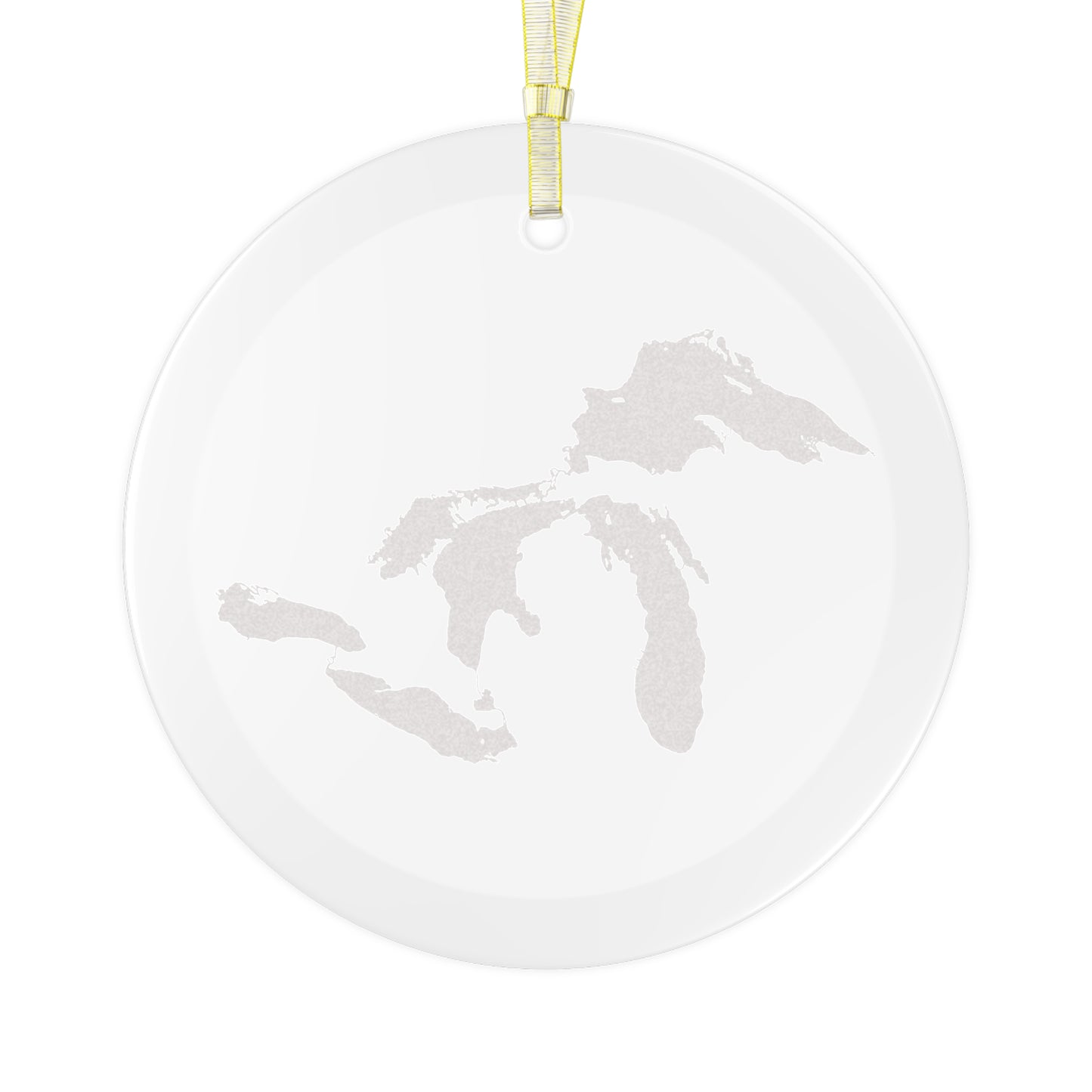 Great Lakes Christmas Ornament | Clear Glass - Cherryland Red