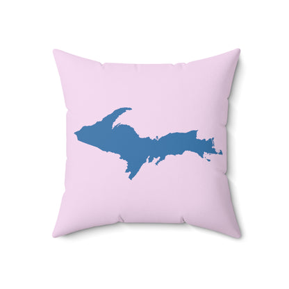 Michigan Upper Peninsula Accent Pillow (w/ UP Outline) | Pale Lavender