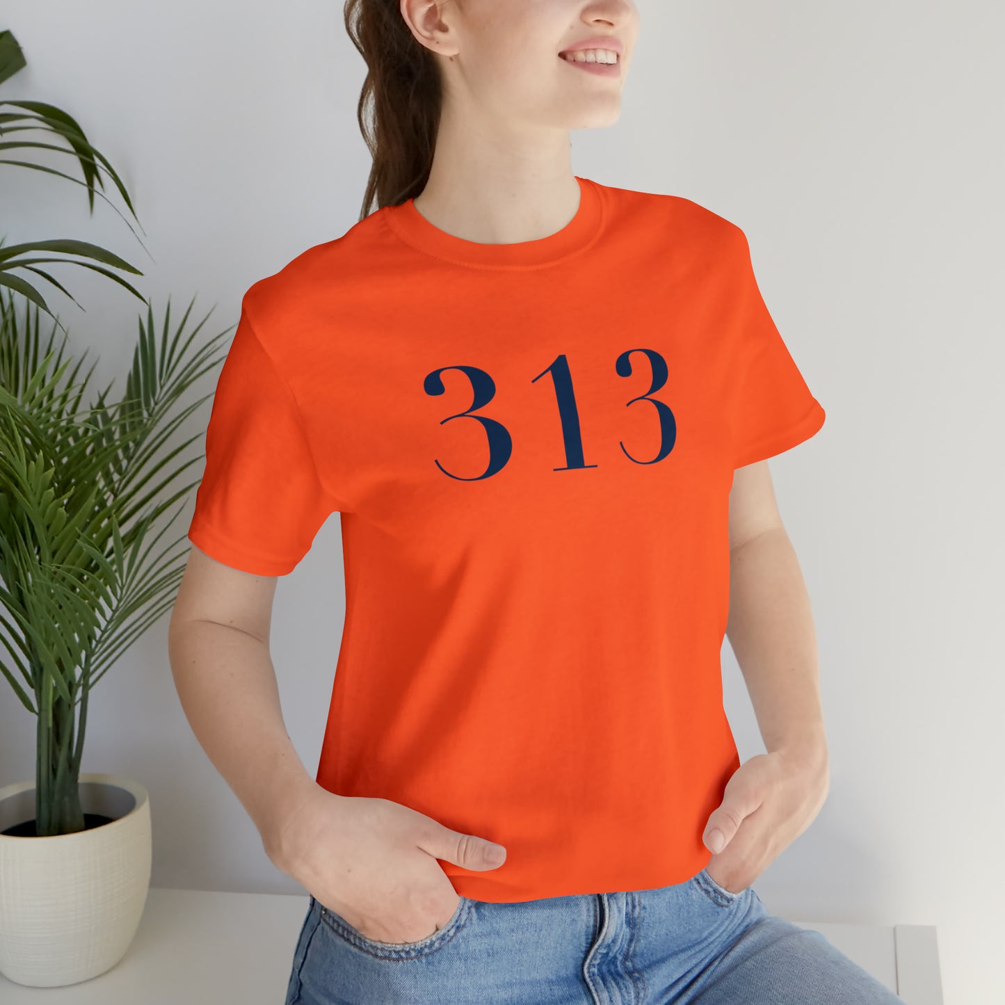 Detroit '313' T-Shirt (Didot Font) | Unisex Standard Fit