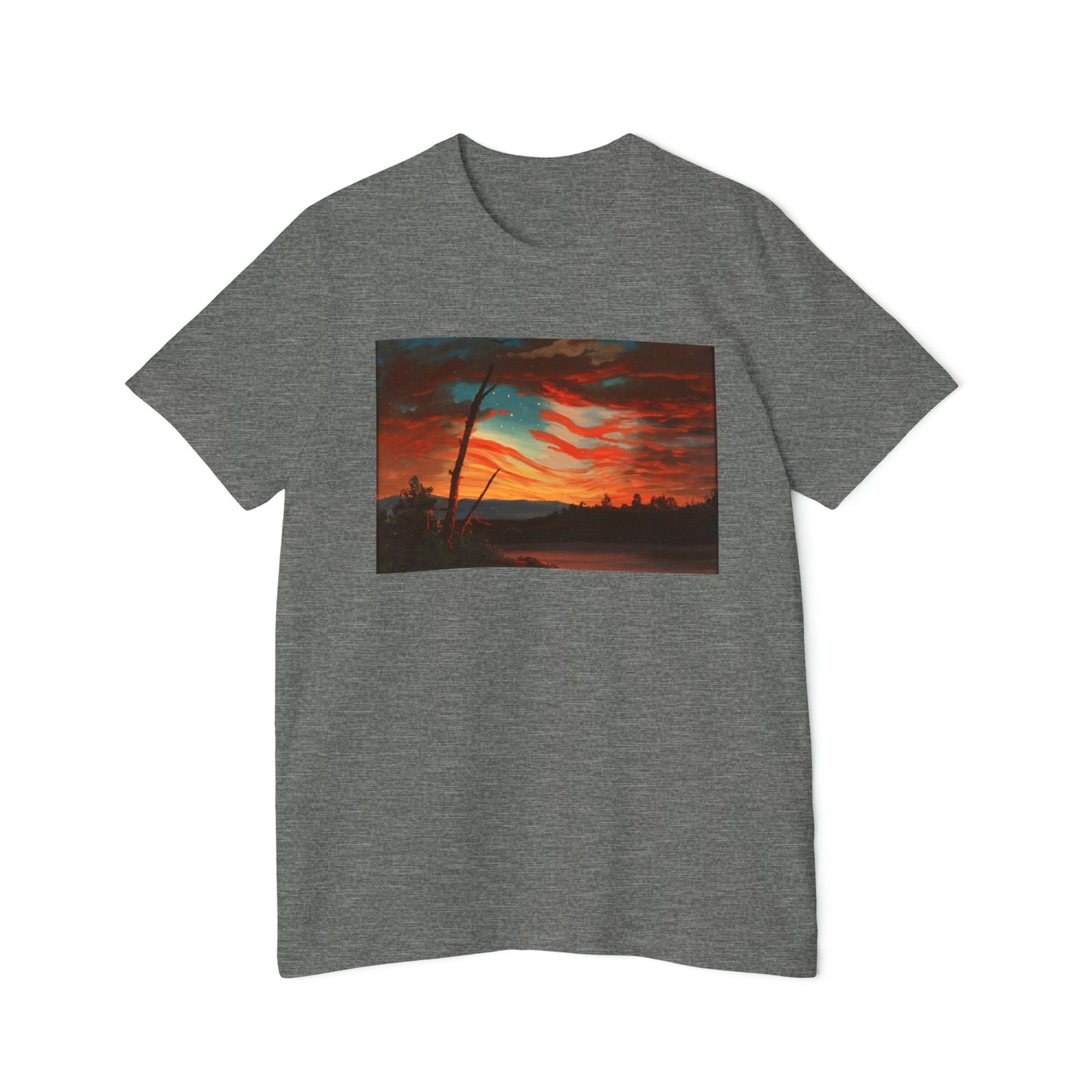 'Our Banner in the Sky' Painting T-Shirt (Church, 1861) | Made in USA