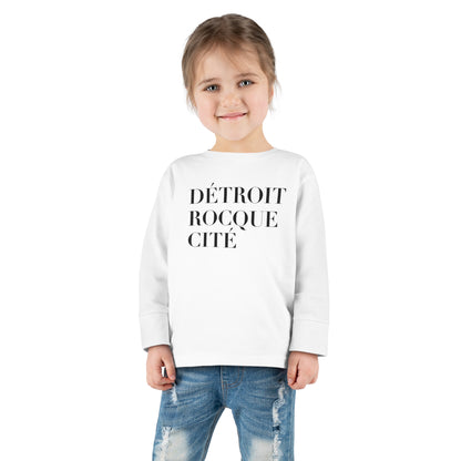 'Détroit Rocque Cité' T-Shirt | Toddler Long Sleeve