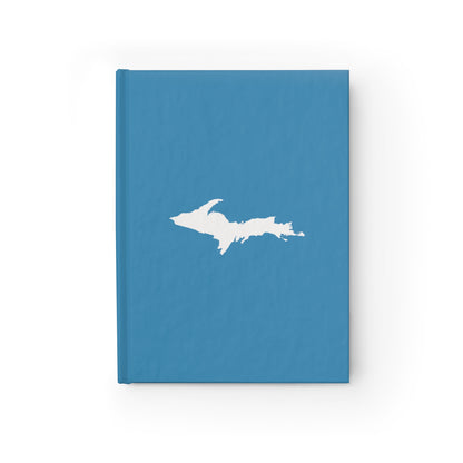 Michigan Upper Peninsula Blank Sketchbook (w/ UP Outline) | Lake Michigan Blue