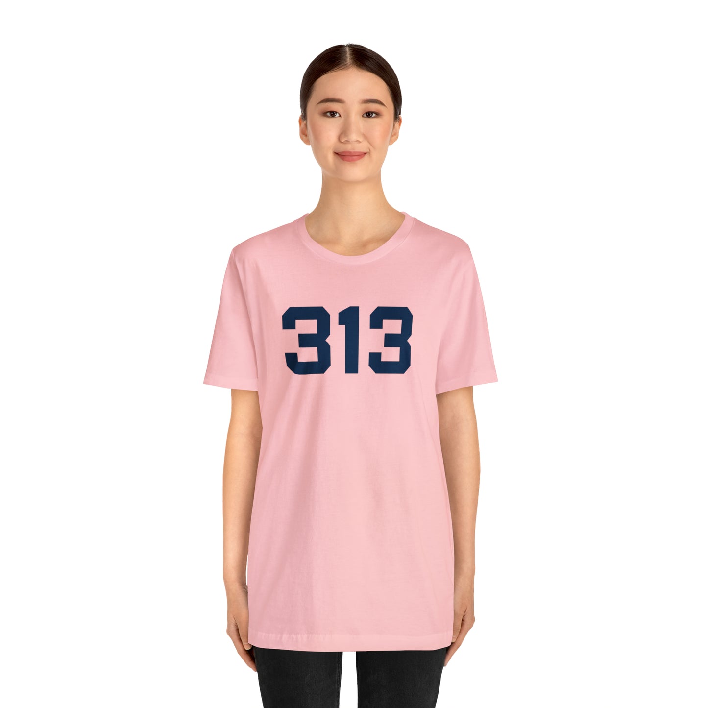 Detroit '313' T-Shirt (Athletic Font) | Unisex Standard Fit