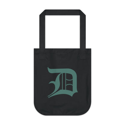 Detroit 'Old English D' Heavy Tote (Copper Green)