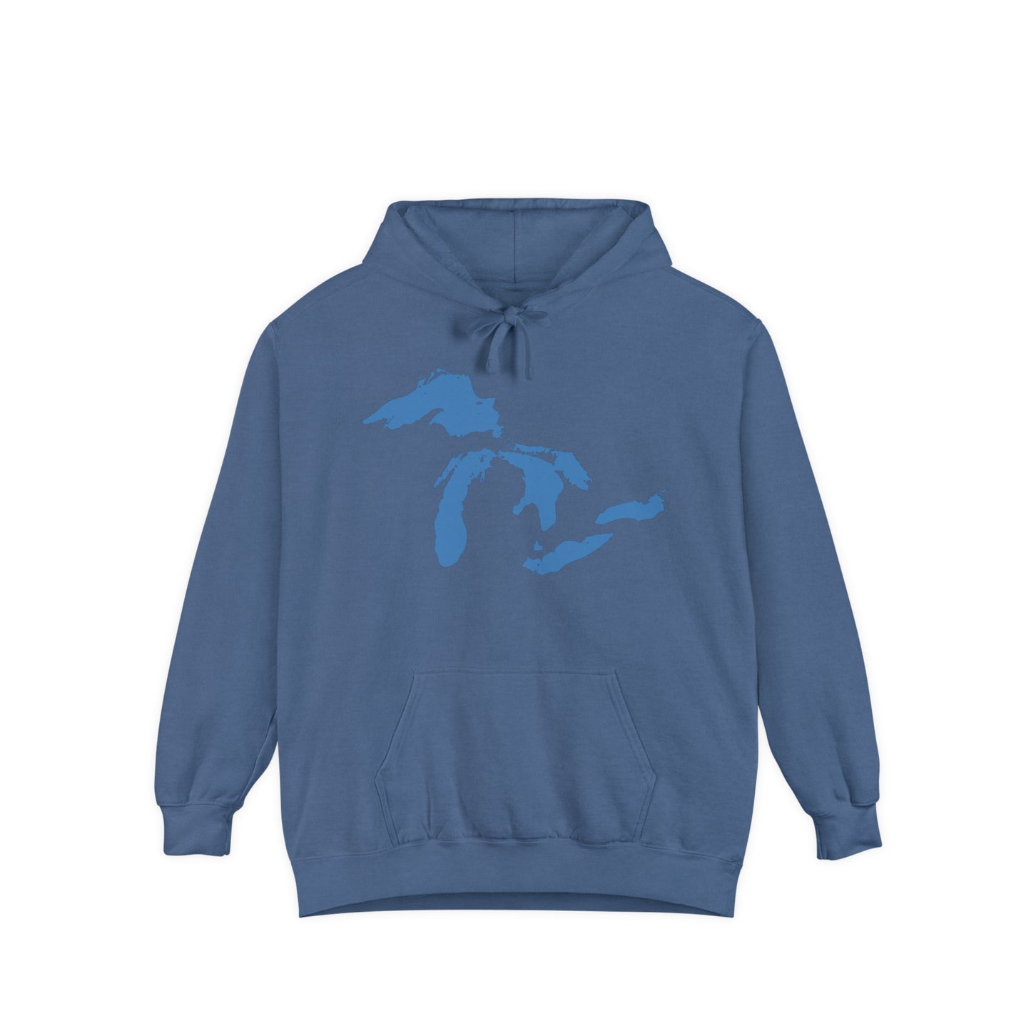 Great Lakes Hoodie (Superior Blue) | Unisex Garment-Dyed