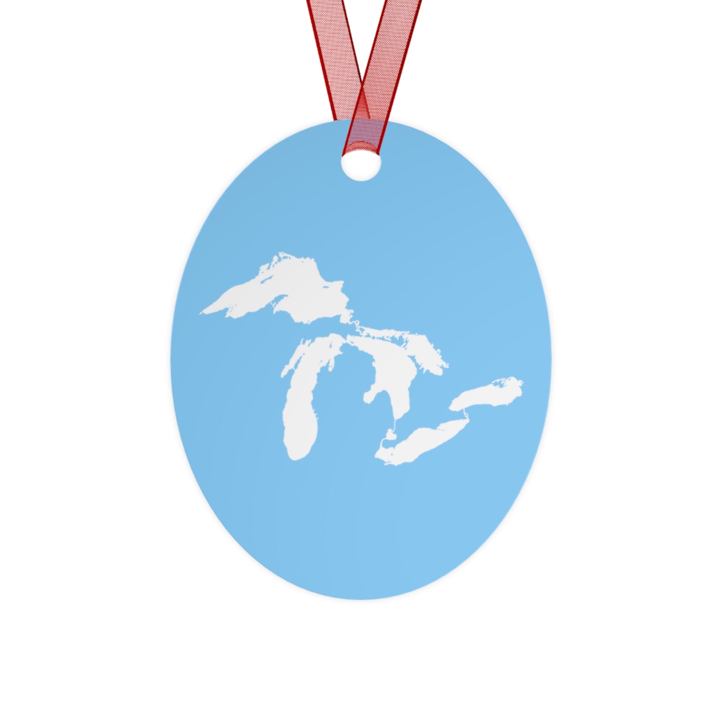 Great Lakes Christmas Ornament | Metal - DTW Blue