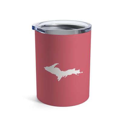 Michigan Upper Peninsula Tumbler (w/ UP Outline) | Watermelon Pink - 10oz