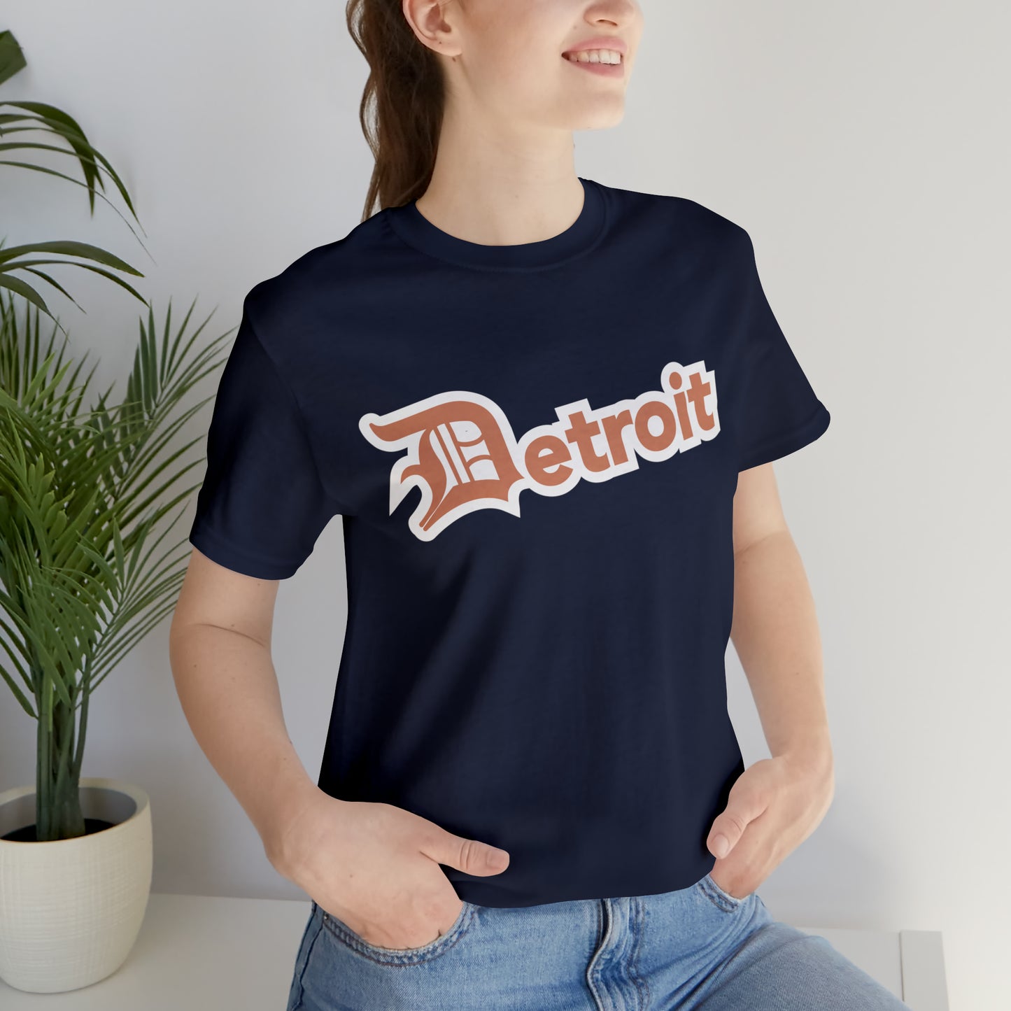 'Detroit' T-Shirt (Copper w/ Old English 'D') | Unisex Standard