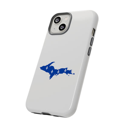 Michigan Upper Peninsula Tough Phone Case (Birch Bark White w/ UP Quebec Flag Outline) | Apple iPhone