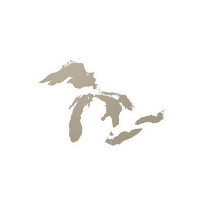 Great Lakes Kiss-Cut Windshield Decal | Petoskey Stone Beige