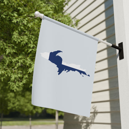 Michigan Upper Peninsula Home & Garden Flag (w/ UP Finland Flag) | Gossy White