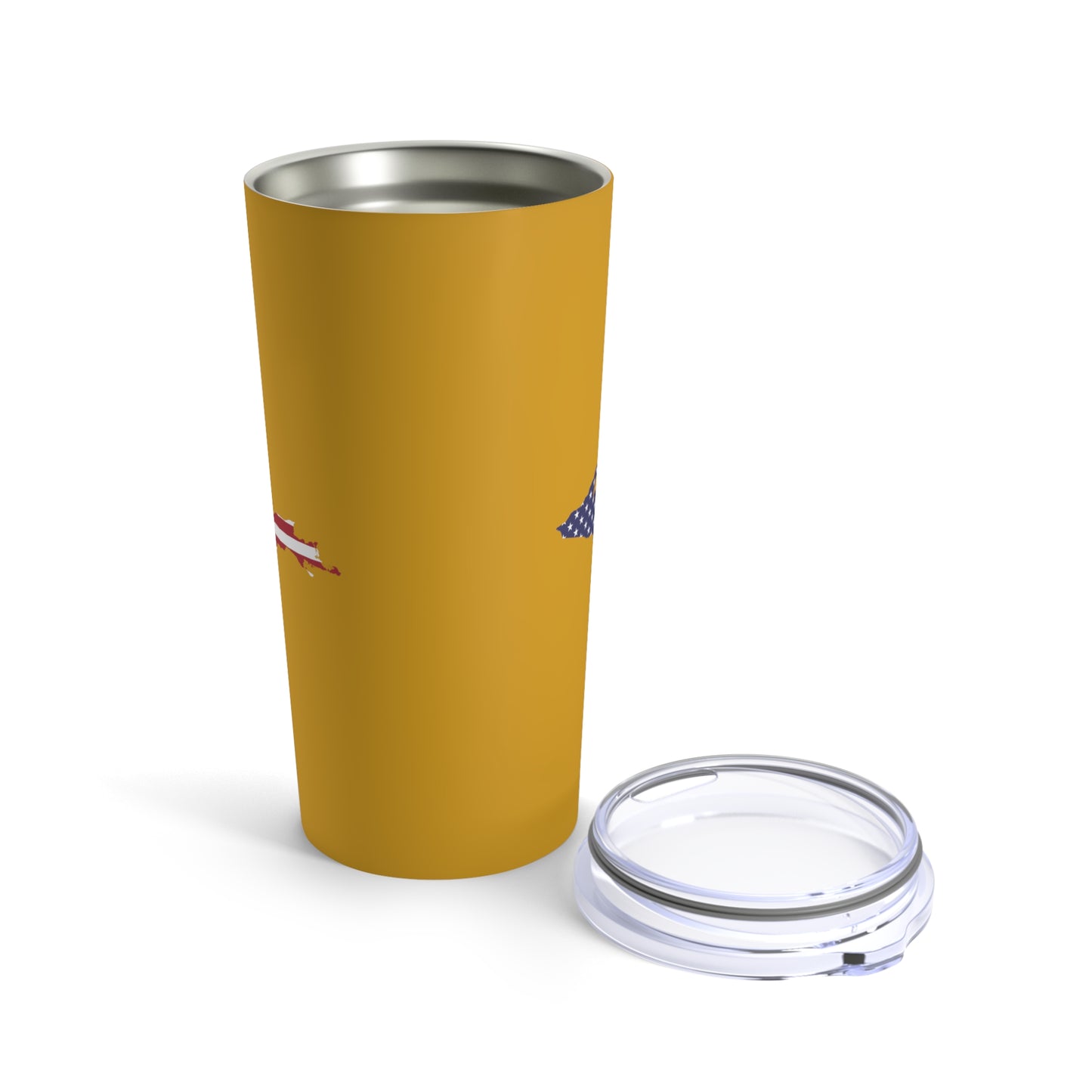 Michigan Upper Peninsula Tumbler (w/ UP USA Flag) | Gold - 20oz