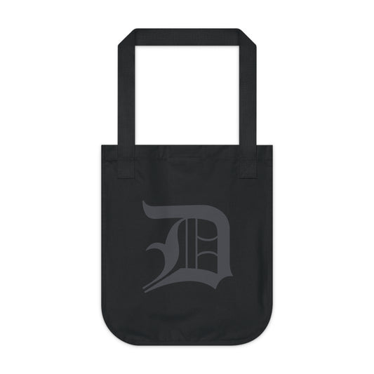 Detroit 'Old English D' Heavy Tote (Iron Ore Grey)