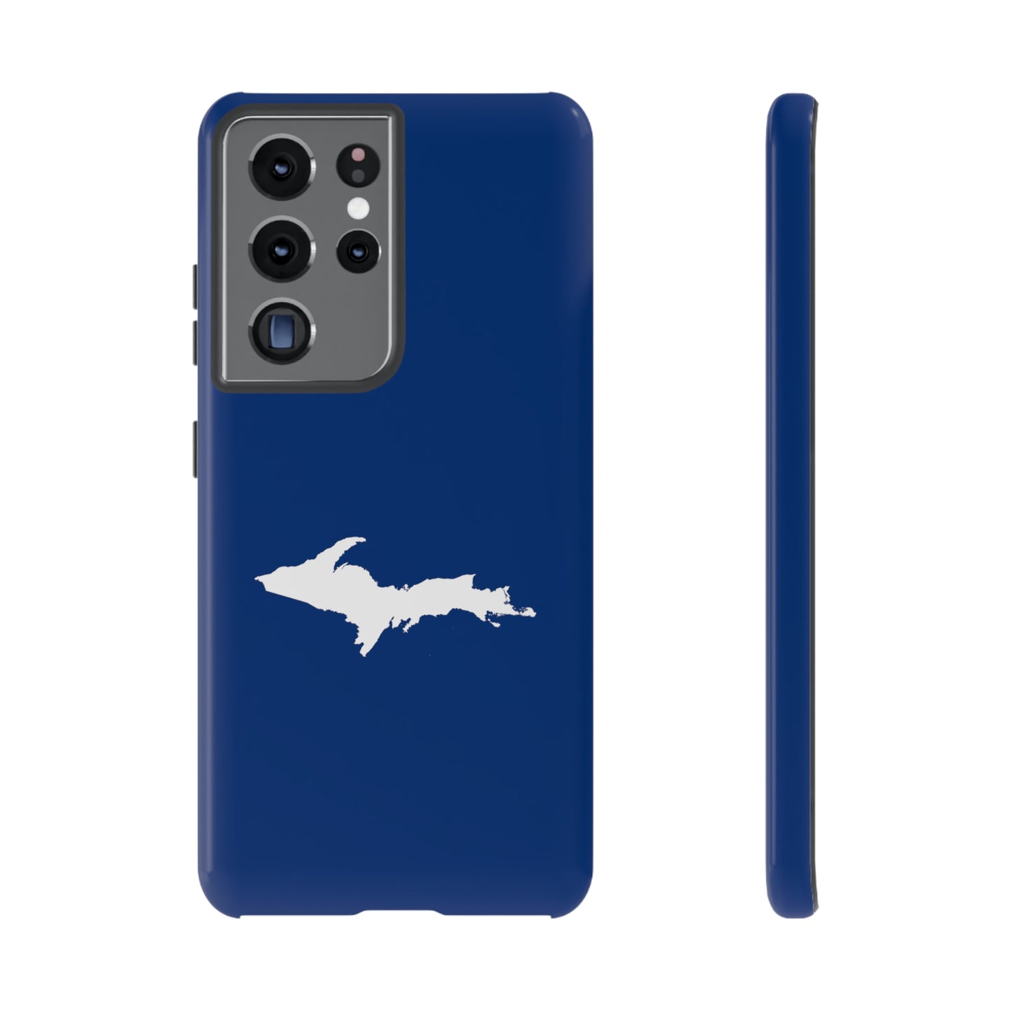 Michigan Upper Peninsula Tough Phone Case (Dearborn Blue w/ UP Outline) | Samsung & Pixel Android