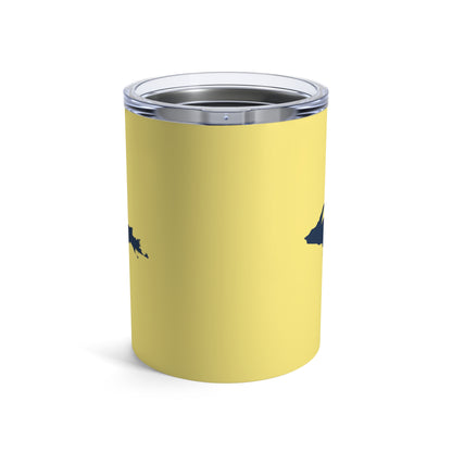 Michigan Upper Peninsula Tumbler (w/ UP Outline) | Cherry Yellow - 10oz