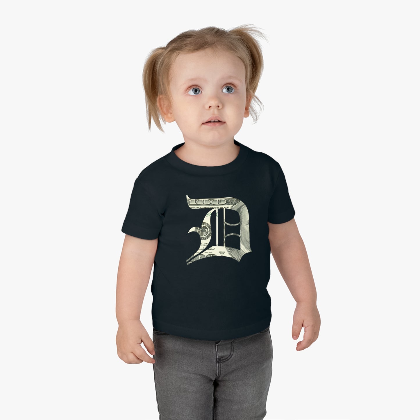 Detroit 'Old English D' Infant T-Shirt (Benjamins Edition) | Short Sleeve