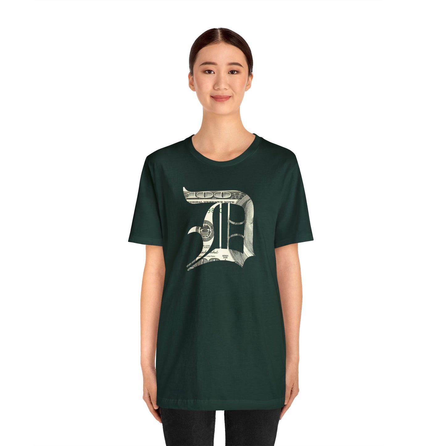 Detroit 'Old English D' T-Shirt (Benjamins Edition) | Unisex Standard