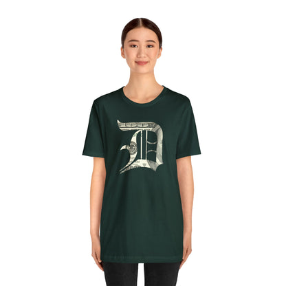 Detroit 'Old English D' T-Shirt (Benjamins Edition) | Unisex Standard