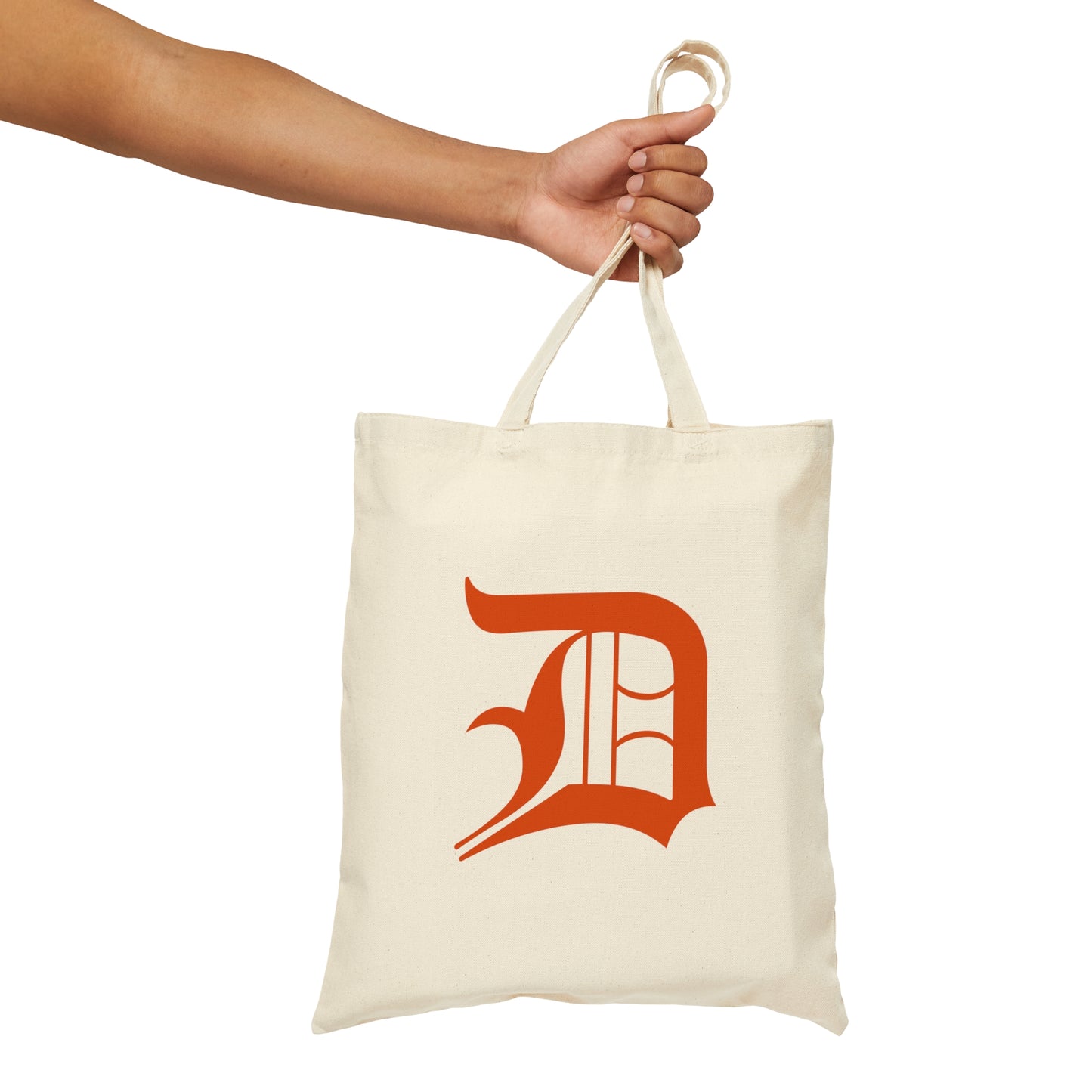 Detroit 'Old English D' Light Tote Bag (Maple Leaf Orange)